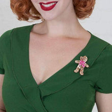 Load image into Gallery viewer, Erstwilder - Ginger The Christmas Cookie Brooch (2017) - 20th Century Artifacts