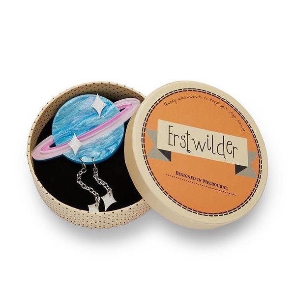 Erstwilder - God of Time Saturn Brooch (2020) - 20th Century Artifacts