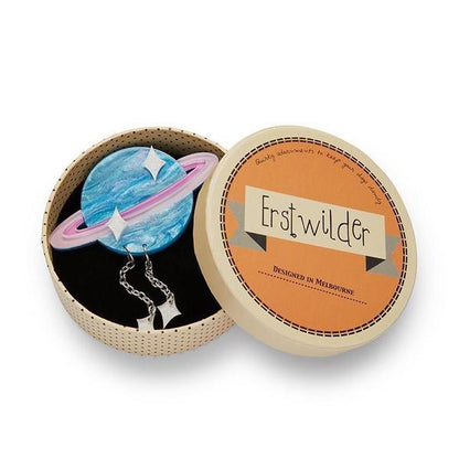 Erstwilder - God of Time Saturn Brooch (2020) - 20th Century Artifacts
