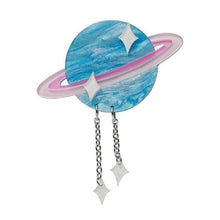Load image into Gallery viewer, Erstwilder - God of Time Saturn Brooch (2020) - 20th Century Artifacts