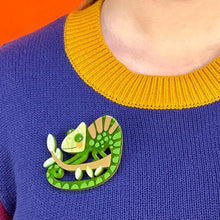 Load image into Gallery viewer, Erstwilder - Good Karma Brooch (Terry Runyan) - 20th Century Artifacts