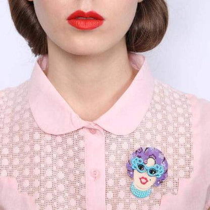 Erstwilder - Great Dame Edna Everage Brooch (2016) - 20th Century Artifacts