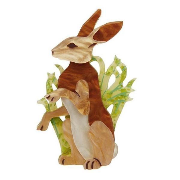 Erstwilder - Habitual Hare Brooch (2020) - 20th Century Artifacts
