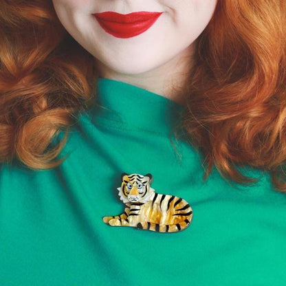 Erstwilder - Hairy Hobbes Tiger Brooch (2019) - 20th Century Artifacts