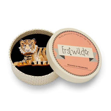 Load image into Gallery viewer, Erstwilder - Hairy Hobbes Tiger Brooch (2019) - 20th Century Artifacts