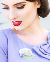 Load image into Gallery viewer, Erstwilder - Happy Glamper Brooch (2019) - 20th Century Artifacts