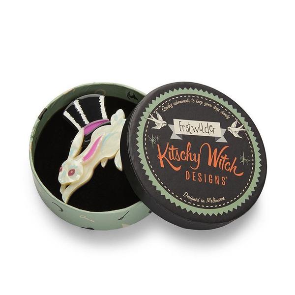 Erstwilder - Hat Trick Rabbit Brooch (2020) - 20th Century Artifacts