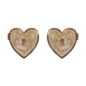 Erstwilder - Heart of Caché Stud Earrings - 20th Century Artifacts
