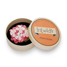 Load image into Gallery viewer, Erstwilder - Heartfelt Hydrangea Brooch (2019) pink - 20th Century Artifacts