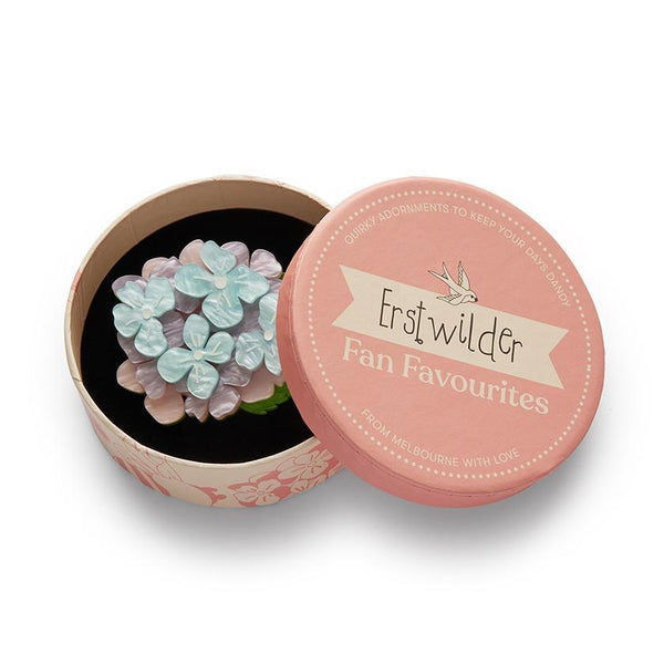Erstwilder - Heartfelt Hydrangea Brooch 2022 - 20th Century Artifacts