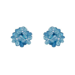 Erstwilder - Heartfelt Hydrangea Earrings (2019) blue - 20th Century Artifacts