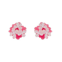 Load image into Gallery viewer, Erstwilder - Heartfelt Hydrangea Earrings (2019) pink - 20th Century Artifacts