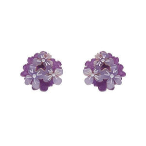Erstwilder - Heartfelt Hydrangea Earrings (2020) purple - 20th Century Artifacts