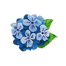 Load image into Gallery viewer, Erstwilder - Heartfelt Hydrangea Mini Brooch - 20th Century Artifacts