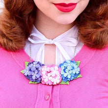 Load image into Gallery viewer, Erstwilder - Heartfelt Hydrangea Necklace (2020) multi - 20th Century Artifacts