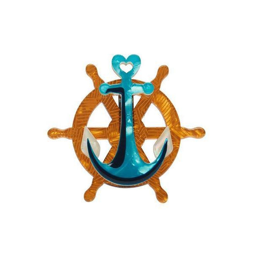 Erstwilder - Helm and Home Mini Brooch - 20th Century Artifacts