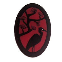 Load image into Gallery viewer, Erstwilder - Heron and the Fan Tree Brooch (2012) (p) - 20th Century Artifacts
