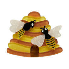 Load image into Gallery viewer, Erstwilder - Honey I’m Home Bee Brooch (2021) - 20th Century Artifacts