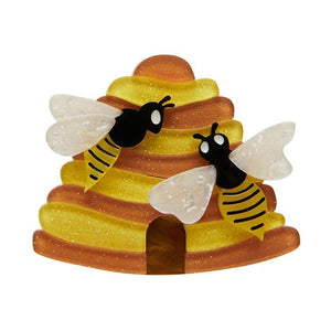 Erstwilder - Honey I’m Home Bee Brooch (2021) - 20th Century Artifacts