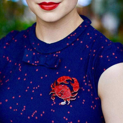 Erstwilder - Huggable Decapod King Crab Brooch (2018) - 20th Century Artifacts