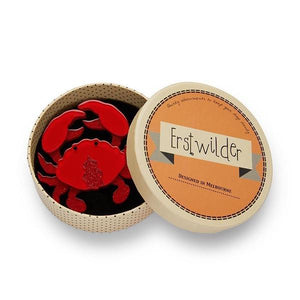 Erstwilder - Huggable Decapod King Crab Brooch (2020) - 20th Century Artifacts