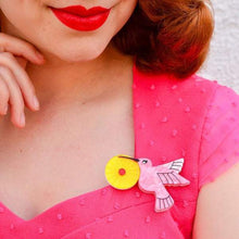 Load image into Gallery viewer, Erstwilder - Humble Hummingbird Brooch (2019) - 20th Century Artifacts