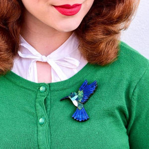 Erstwilder - Hyacinth the Hummingbird Brooch (2020) - 20th Century Artifacts