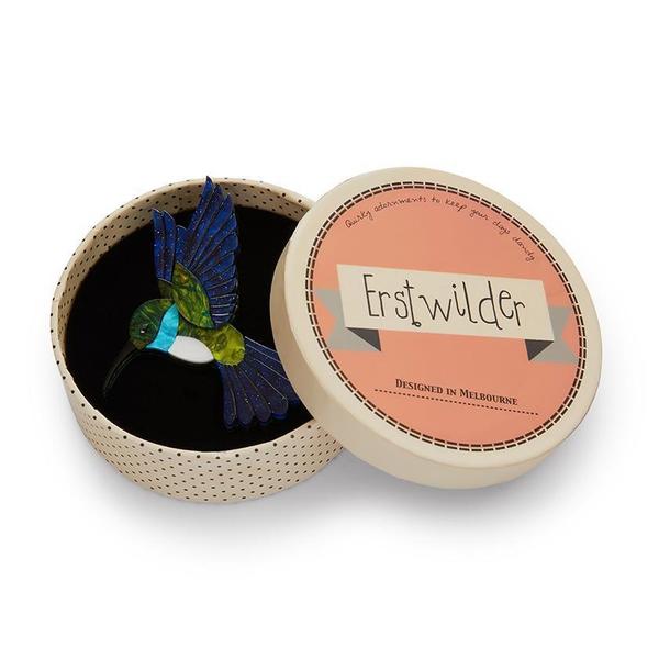 Erstwilder - Hyacinth the Hummingbird Brooch (2020) - 20th Century Artifacts
