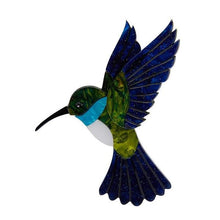 Load image into Gallery viewer, Erstwilder - Hyacinth the Hummingbird Brooch (2020) - 20th Century Artifacts