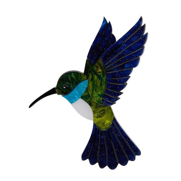 Erstwilder - Hyacinth the Hummingbird Brooch (2020) - 20th Century Artifacts