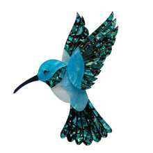 Load image into Gallery viewer, Erstwilder - Hyacinth the Hummingbird Brooch (2021) - 20th Century Artifacts
