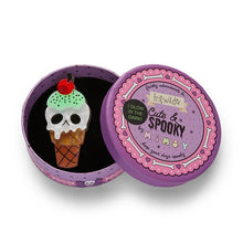 Load image into Gallery viewer, Erstwilder - I-Scream Brooch GITD Ice Cream Brooch - 20th Century Artifacts