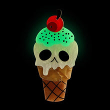 Load image into Gallery viewer, Erstwilder - I-Scream Brooch GITD Ice Cream Brooch - 20th Century Artifacts