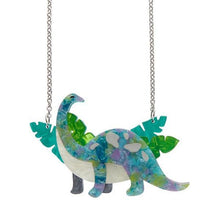 Load image into Gallery viewer, Erstwilder - I&#39;ll Be Brach Brachiosaurus Necklace (green) - 20th Century Artifacts