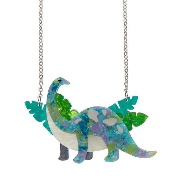 Erstwilder - I'll Be Brach Brachiosaurus Necklace (green) - 20th Century Artifacts