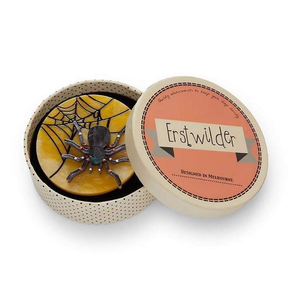 Erstwilder - Itsy Bitsy Spider Brooch (2019) - 20th Century Artifacts