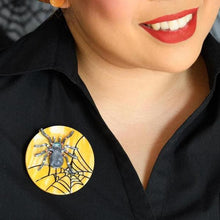 Load image into Gallery viewer, Erstwilder - Itsy Bitsy Spider Brooch (2019) - 20th Century Artifacts