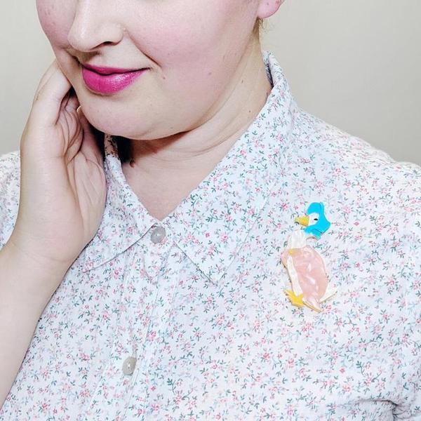 Erstwilder - Jemima Puddle-Duck Brooch (2020) - 20th Century Artifacts