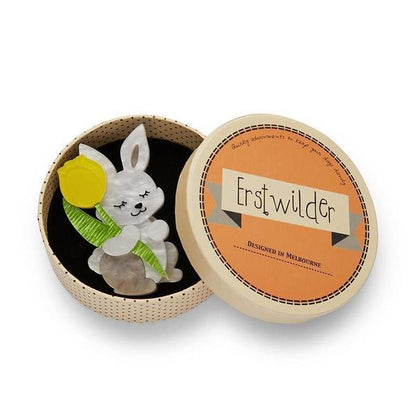 Erstwilder - Junior & His Tulip Bunny Brooch (2020) - 20th Century Artifacts
