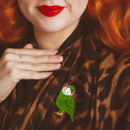 Erstwilder - Kakapo On Show Brooch (2019) (PRE-LOVED) - 20th Century Artifacts