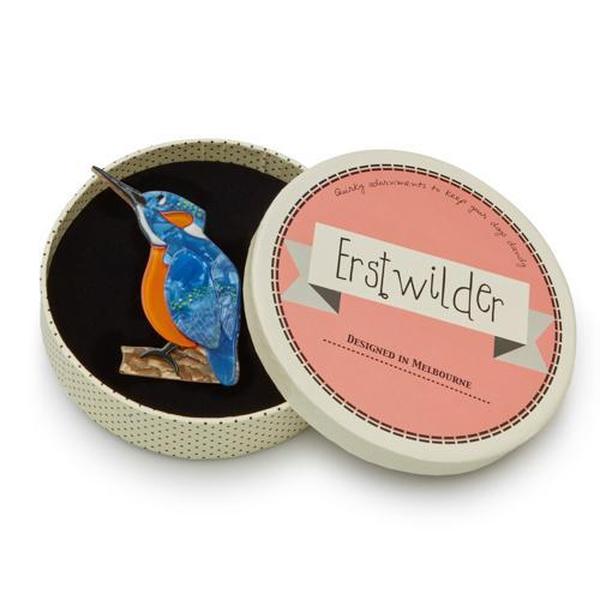 Erstwilder - Karmen Kingfisher Brooch (2014) - 20th Century Artifacts