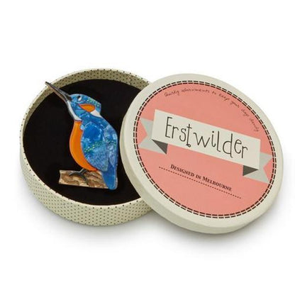 Erstwilder - Karmen Kingfisher Brooch (2014) - 20th Century Artifacts