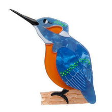 Load image into Gallery viewer, Erstwilder - Karmen Kingfisher Brooch (2014) - 20th Century Artifacts