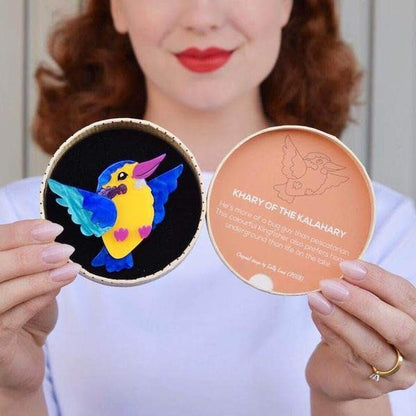 Erstwilder - Khary of the Kalahary Kingfisher Brooch (2018) - 20th Century Artifacts