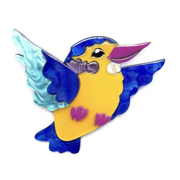 Erstwilder - Khary of the Kalahary Kingfisher Brooch (2018) - 20th Century Artifacts