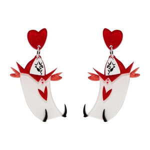 Erstwilder - Knave of Heart Earrings - 20th Century Artifacts