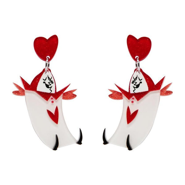Erstwilder - Knave of Heart Earrings - 20th Century Artifacts