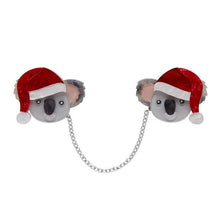 Load image into Gallery viewer, Erstwilder - Koala Claus Double Brooch - 20th Century Artifacts