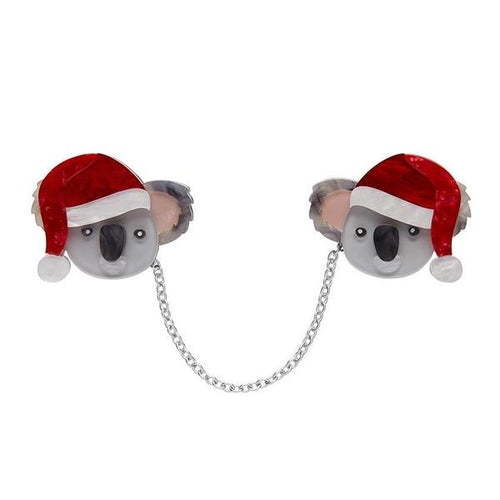 Erstwilder - Koala Claus Double Brooch - 20th Century Artifacts