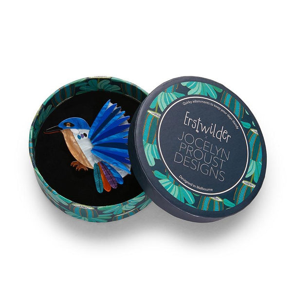 Erstwilder - Kyrie Kingfisher Brooch (Jocelyn Proust) (2022) - 20th Century Artifacts
